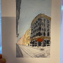 My project in Architectural Sketching with Watercolor and Ink course Ein Projekt aus dem Bereich Aquarellmalerei von Vien Minh Van - 05.01.2021