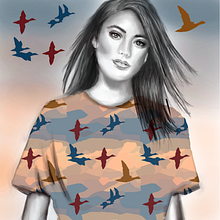 Mi Proyecto del curso: Retrato con lápiz, técnicas de color y Photoshop. Un proyecto de Dibujo digital de monicajoan - 06.01.2021