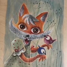 My project in Watercolour on Wood course. Children's Illustration project by Rosella Pagnini - 01.06.2021