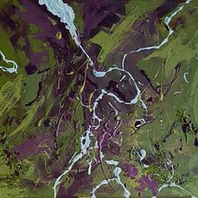 Verkhoyansk sity. Acr, lic Painting, and Painting project by Anna Grigoreva - 12.20.2020