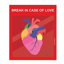Break the glass, not the heart. Graphic Design, and Digital Illustration project by Marta Gómez Ruiz - 01.06.2021