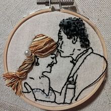 Mi Proyecto del curso: Técnicas de bordado para crear peinados con volumen. Embroider project by dalilastextil - 01.12.2021