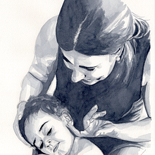 Monocromía. Desenho de retrato, Desenho realista, e Pintura em aquarela projeto de Begoña Blázquez Parro - 07.01.2021
