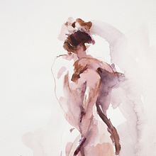 Cuerpo Etéreo . Un progetto di Disegno artistico, Disegno anatomico, Belle arti, Pittura, Bozzetti e Pittura ad acquerello di Michele Bajona - 07.01.2021