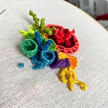 Puntadas y composiciones con volumen / Bordando el mar. Un proyecto de Bordado y Diseño textil de Diana Jaramillo A - 06.12.2020