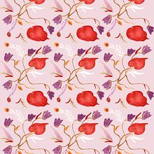 My project in Creating Patterns Using Watercolor course. Pattern Design, and Watercolor Painting project by agata_da - 01.08.2021