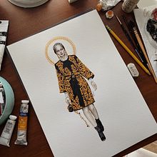 Gold Layering  Ein Projekt aus dem Bereich Traditionelle Illustration, Aquarellmalerei, Malerei mit Acryl und Illustration mit Tinte von Karina Giada - 08.01.2021
