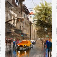 My project in Urban Landscapes in Watercolor course. Un progetto di Animazione 3D, Illustrazione digitale e Scrittura di Istvan Tomasovszki - 08.01.2021
