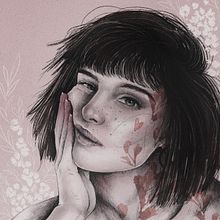 My project in Illustrated Portraits with Procreate course. Een project van Traditionele illustratie van Mary Poiron - 08.01.2021