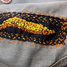 Mi Proyecto del curso: Bordado: reparación de prendas, encantada con el curso, no sólo aprendí a preparar prendas , si no también a darle vida a prendas aburridas.. Embroider project by Anabel Atilano Arias - 01.08.2021
