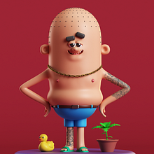 Mr. Weed. Un proyecto de 3D, Diseño de personajes, Diseño de personajes 3D e Ilustración tradicional de gerardo_escalante_85 - 08.01.2021