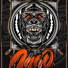 Ilustración y lettering Mao tattoo . Street Art project by Miguel - 01.09.2021