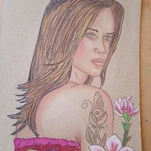 Mi Proyecto del curso: Ilustración con pastel y lápices de colores. Portrait Drawing project by María De Los Ángeles Martínez avendaño - 01.09.2021