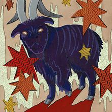 Black Phillip - Gouche y tinta china. Ein Projekt aus dem Bereich Traditionelle Illustration von girikosaka - 09.01.2021