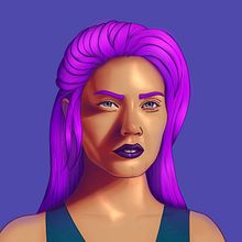 My project in Female Character Portraits in Procreate course. Digital Illustration project by quinn.mary.s - 01.09.2021