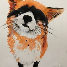 My project in Experimental Watercolor Techniques for Beginners course. Projekt z dziedziny Malarstwo akr, lowe,  Kolaż,  Malarstwo, Portret i Malowanie akwarelą użytkownika Annie Sylling - 10.01.2021