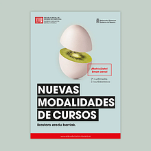Campaña Nuevas modalidades de cursos de la EOIP. 2019-2020.. Creativit, Poster Design, and Graphic Design project by Leire San Martín - 01.10.2021