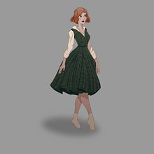 Fanart Gambito de Dama estilo Cartoon. Concept Art, Digital Drawing, Traditional illustration, and Digital Illustration project by Tess Scarlet - 11.14.2020