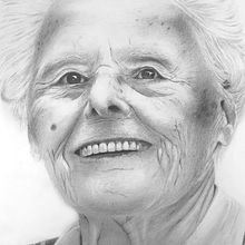 Graphite drawing, grandma  . % anantha_vos tarafından hazırlanan Çizim projesi - 11.01.2020