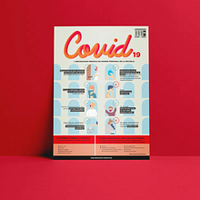 Diseño de infografía para hacer frente a la COVID-19 en la EOIP . Poster Design, Information Design & Infographics project by Leire San Martín - 01.10.2021