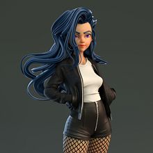 Tough Girl. 3D project by Javier Benver - 01.11.2021
