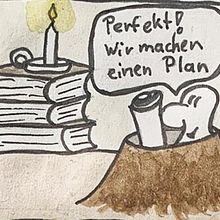 My project in Graphic Humor: Give us our Daily Comic Strip course. Drawing project by David knospe - 01.11.2021