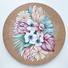 Pieza en Madera. Watercolor Painting, Acr, and lic Painting project by Cristina Cilloniz - 01.11.2021