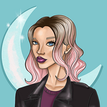 My project in Female Character Portraits in Procreate course. Character Design, Fashion Design, and Graphic Design project by Erica CB - 01.11.2021