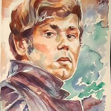 Retrato de Raphael. Watercolor Painting project by Pedro Moya - 01.11.2021