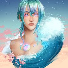 Digital Fantasy Portraits with Photoshop Final Project. Concept Art, Digital Illustration, Digital Painting, and Traditional illustration project by Alexis Brunk - 01.12.2021