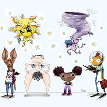 Illustrated Characters Factory course. Encadernação, Design de personagens, Ilustração infantil, Pintura digital, DIY, Desenho, Ilustração com tinta, Pintura, e Sketchbook projeto de millimao - 23.02.2021