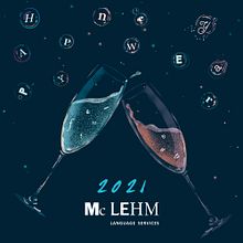 Mc Lehm - Happy New Year . Un proyecto de Diseño e Ilustración tradicional de Rubén Jiménez "EL RUBENCIO" - 12.01.2021