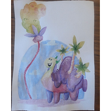 Mi Proyecto del curso: Técnicas de ilustración con acuarela y gouache. Artistic Drawing project by Aisha Pérez - 01.12.2021
