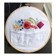 Mi Proyecto del curso: Técnicas avanzadas de bordado: puntadas y composiciones con volumen. Embroider project by Giovana Hernandez - 01.12.2021
