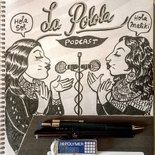 Podcast La Polola. Pencil Drawing, Traditional illustration & Ink Illustration project by Marcela Trujillo Espinoza - 01.13.2021
