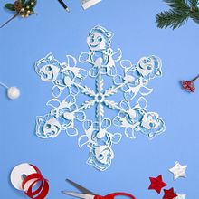 SNOWFLAKES- NICK JR. Art Direction, Commercial Photograph, and Paper Craft project by noelia lozano cardanha - 01.13.2021