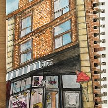 Storefront Brickwork, Junction, Toronto, ON, Canada.. Un progetto di Illustrazione architettonica di Claudia Arianna - 15.08.2020