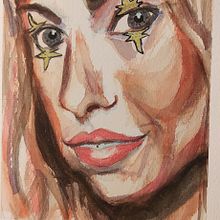 My project in Artistic Portrait with Watercolors course. Watercolor Painting project by Tommy S - 01.26.2021