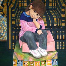 Serie "Niñez" Mi Proyecto del curso: Técnicas de bordado experimental sobre papel. Un proyecto de Bellas Artes, Collage, Bordado y Diseño textil de Mónica Ciurria - 14.01.2021