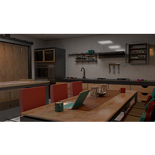 Cocina Industrial . Un proyecto de 3D, Animación, Animación de personajes, Diseño, Diseño 3D y Diseño de personajes 3D de Ariadna Sánchez - 10.01.2021