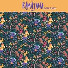 Diseño de Patrones ilustrados: RAMAYANA. Pattern Design project by cosmicnagini - 01.16.2021