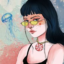 My project in Illustration Techniques with Digital Watercolor course. Artistic Drawing, and Watercolor Painting project by Hansika Thakur - 01.16.2021