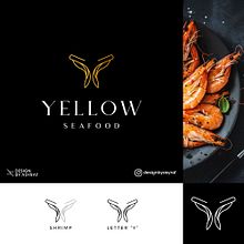 Logo for Yellow Seafood. Br, ing & Identit project by Asyraf Sidiq - 01.16.2021