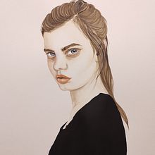 Mi Proyecto del curso: Retrato en acuarela a partir de una fotografía . Pictură în acuarelă de Carolina Llanos Araya - 01.16.2021