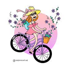 Blossom Girl. Un proyecto de Ilustración tradicional de Monika Trzeciak - 16.01.2021