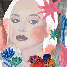 Mein Kursprojekt: Illustriertes Porträt mit Aquarell. Watercolor Painting, and Digital Design project by Ehlert Caroline - 01.16.2021