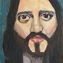Mi Proyecto del curso:  Retrato realista con lápices de colores de el artista John Frusciante. Traditional illustration project by Luis Rodrigo Nolasco Sorchini - 01.18.2021