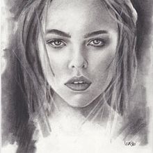 My project in Artistic Charcoal Portraiture: Creating Atmosphere course. Portrait Drawing project by Lisa Shore - 01.16.2021