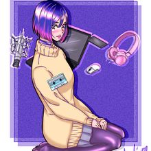 Mi Proyecto del curso: Ilustración digital con influencia manga. Un proyecto de Dibujo, Dibujo digital y Manga de Dani Velez - 17.01.2021