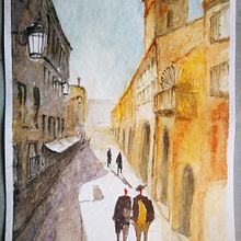 Via Roma - Padova - Italy. Un progetto di Pittura ad acquerello di Paolo Mongillo - 17.01.2021